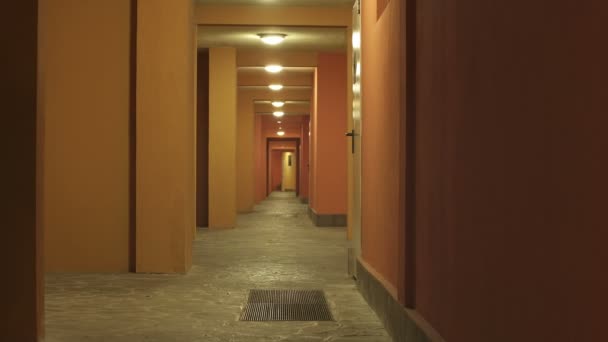 Bald man running wildly in an abandoned building — Stock Footage Bald man running wildly in an abandoned building Royalty Free Stock Footage