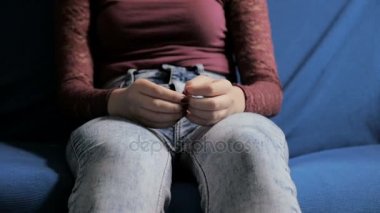 ayrıntı gergin bir hasta el