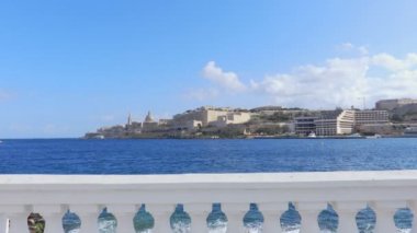 Valletta, Malta, güzel ve pitoresk görünümünü