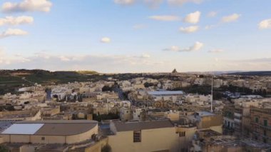 Malta Valletta üst ve panoramik bir görünümünü