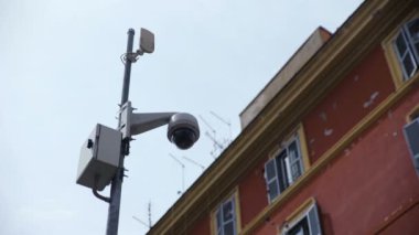 Şehir: güvenlik, denetim gözetleme güvenlik kamerası