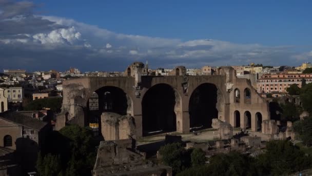 Suggestiver und schöner blick auf rom, italien — Stockvideo