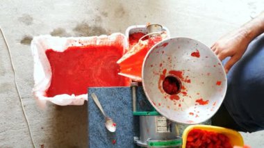 geleneksel İtalyan ev yapımı'nın salça 