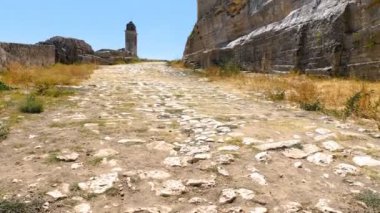 Güzel bir antik sokak manzarası