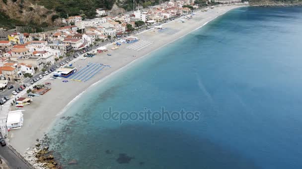 Vista superior de la playa vacía — Vídeos de Stock