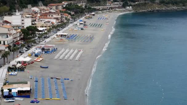 Top view of empty beach — Stock Video