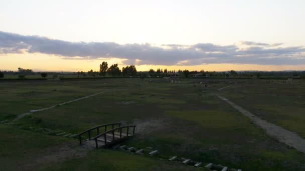 美丽风景秀丽的乡村黄昏 — 图库视频影像