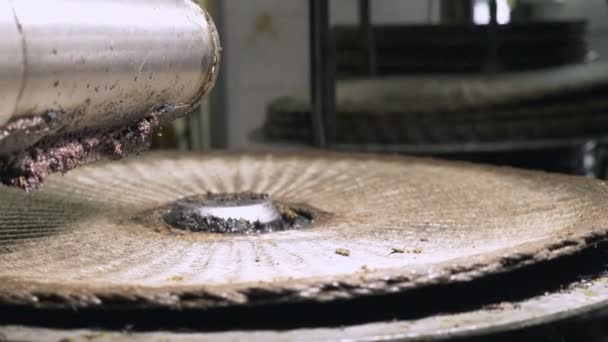 橄榄油磨房在意大利的南部 橄榄油生产 — 图库视频影像