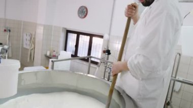 günlüğü peynir fabrikası günlük, kazan süt karıştırma işleç