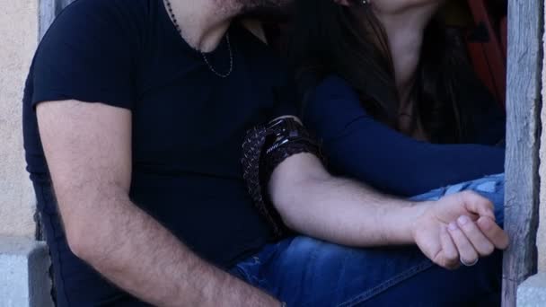 Gros Plan Sur Couple Toxicomane Prenant Héroïne Ensemble — Video