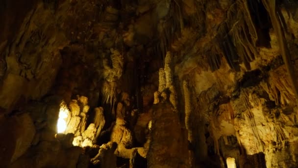 Grotta Putignano Apulien Italien Natürliche Höhle — Stockvideo