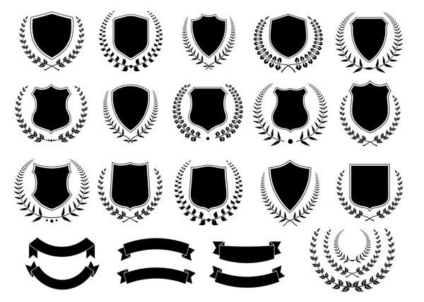 Герб чёрный. Векторная миграция
