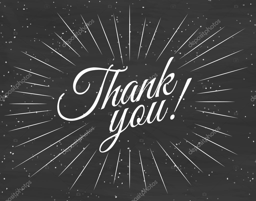Thank you card with black background. Vector Illustration Stock Vector  Image by ©VI6277 #127060070