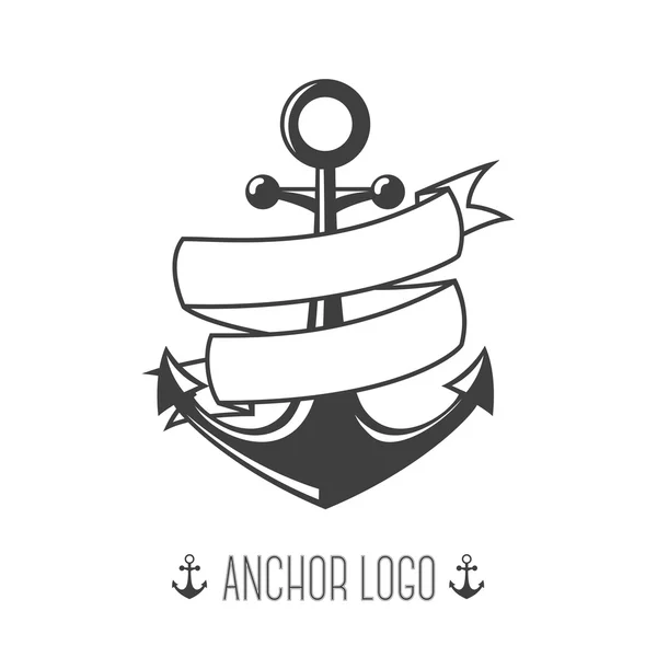Anchor logo. Vintage Logotypes or insignias — ストックベクタ