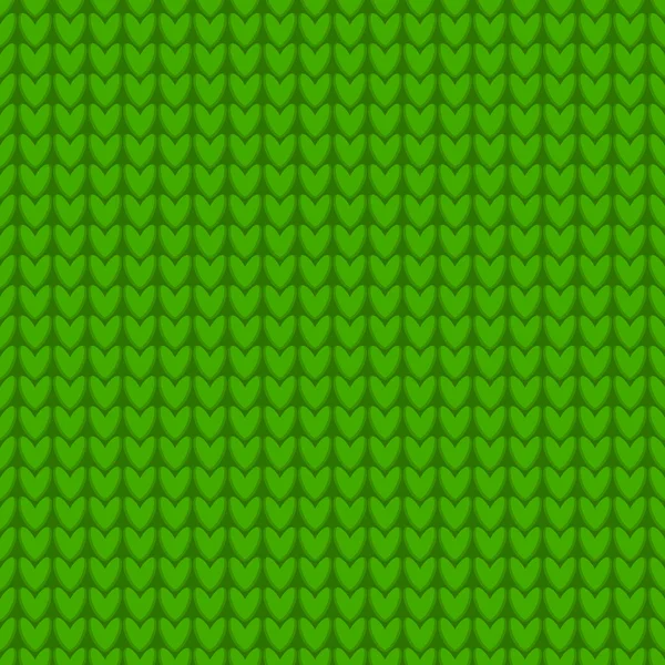 Tricoté noël motif sans couture couleur verte . — Image vectorielle
