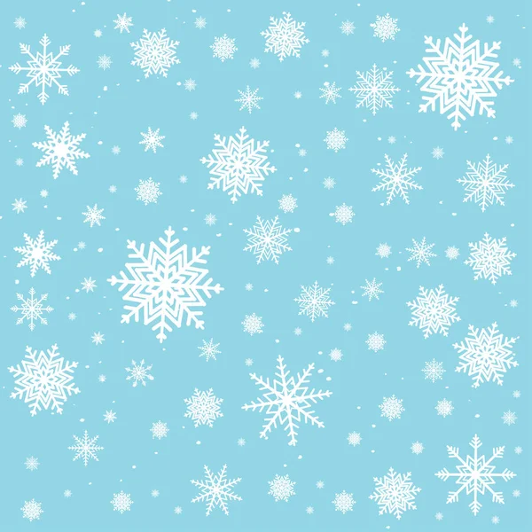 Fond de flocon de neige pour la décoration joyeux Noël et heureux nouveau concept de l'année. Fond de vacances. Illustration vectorielle — Image vectorielle