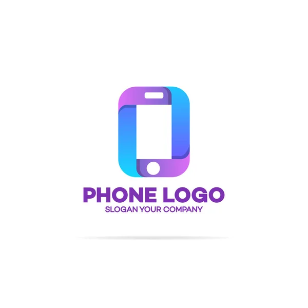 Phone logo template — Stock Vector