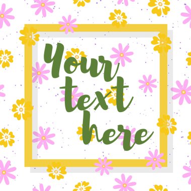 Youe dilek için çerçeve ile tebrik kartı