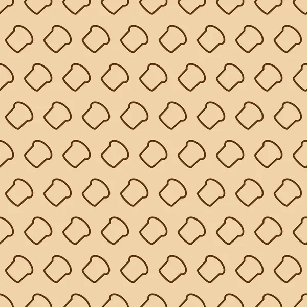 Modèle sans couture boulangerie composé de pain style ligne pour magasin de pain — Image vectorielle