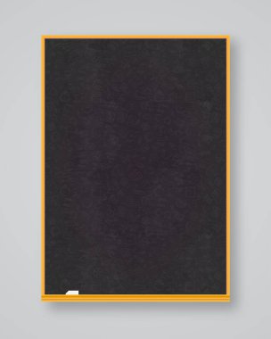 Okul kara tahta siyah renk dikey yönlendirme w izole