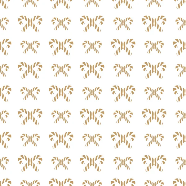 Weihnachtsbonbons nahtlos Muster Gold-Stil. Weihnachtsdekoration — Stockvektor
