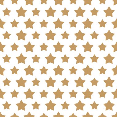 Beyaz arka plan üzerinde Noel yıldız altın tarzı seamless modeli