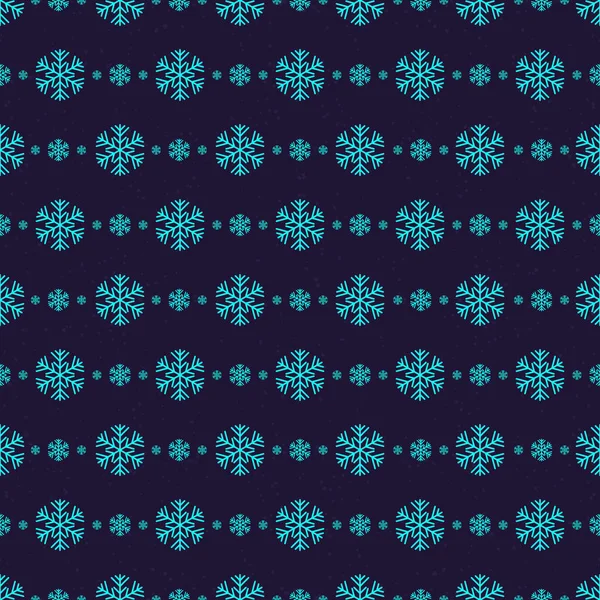 Modèle de flocon de neige de Noël style néon sur fond cyan pour la vente de Noël — Image vectorielle