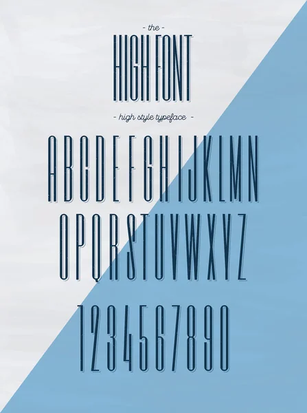 Vektor vysoký styl písma moderní typografie — Stockový vektor