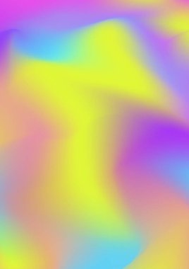 Vektör kapak tasarımı holografik degrade arka plan rengarenk kitap için