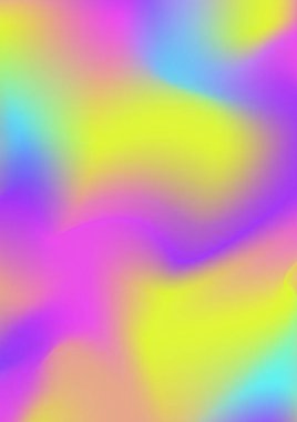 Vektör holografik degrade kapak tasarım şablonu rengarenk arka plan