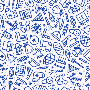 Noel oyuncaklarıyla Noel deseni