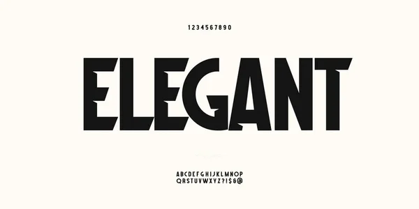 Vector elegant lettertype trendy typografie — Stockvector