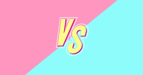 Vector versus banner with vs sign — Stock Vector