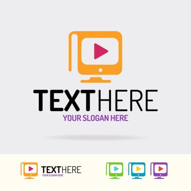 Online eğitim logosu beyaz arka plan üzerinde izole