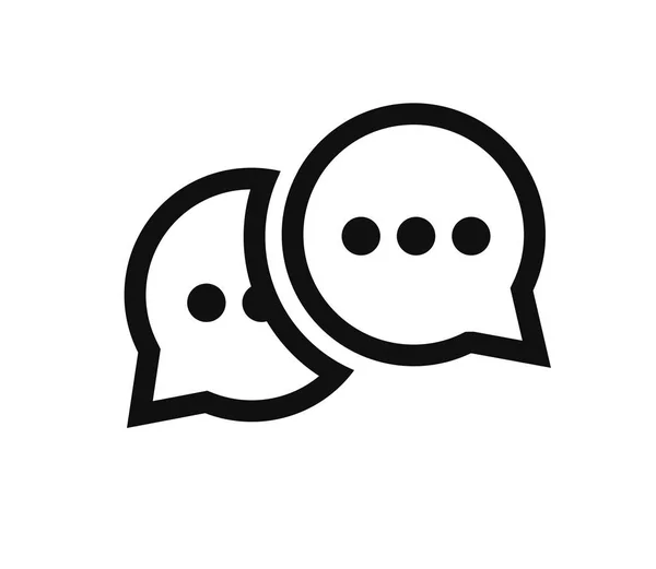 Chat icono de burbuja de voz — Vector de stock