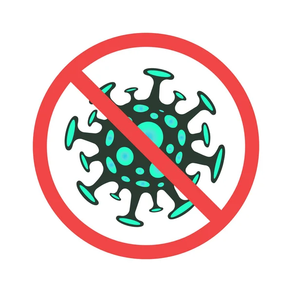 Stop Coronavirus - ilustração conceito — Vetor de Stock