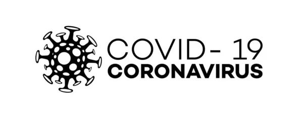 Знак коронавируса с бактериями - глобальная пандемия — стоковый вектор