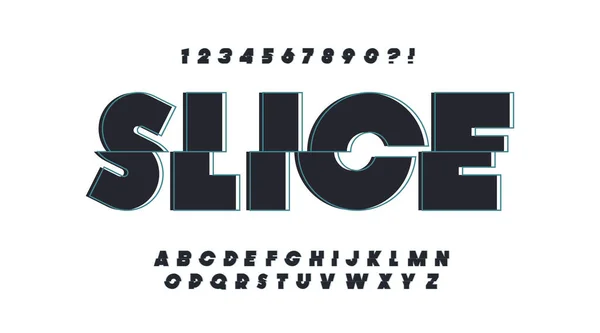 Шрифт сміливий стиль сучасна типографія — стоковий вектор