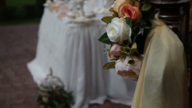 bir düğünde lezzetli çikolata