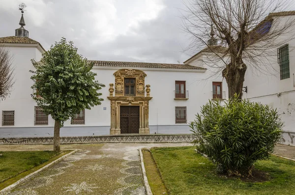 Panorama Van Het Centrale Plein Van Stad Van Almagro Spanje — Stockfoto