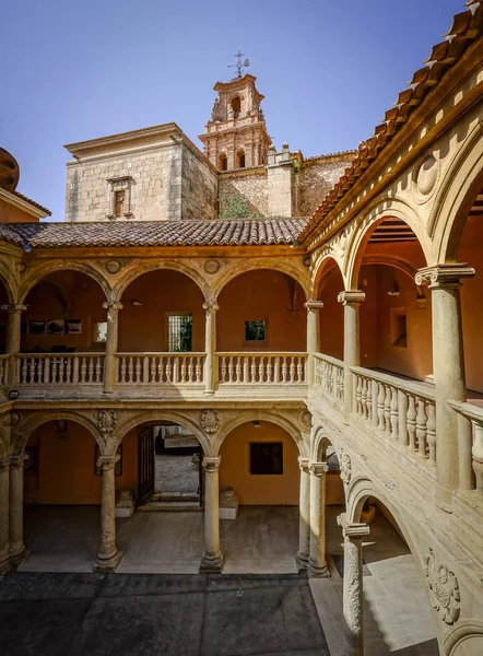 Uitzicht Het Stadhuis Van Almansa — Stockfoto