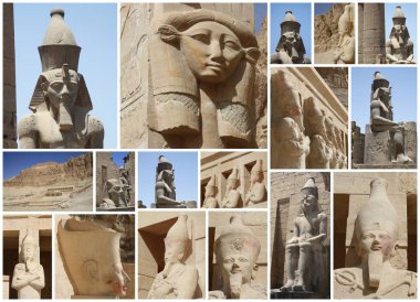 COLLECTION OF PHOTOGRAPHS OF EGYPT clipart