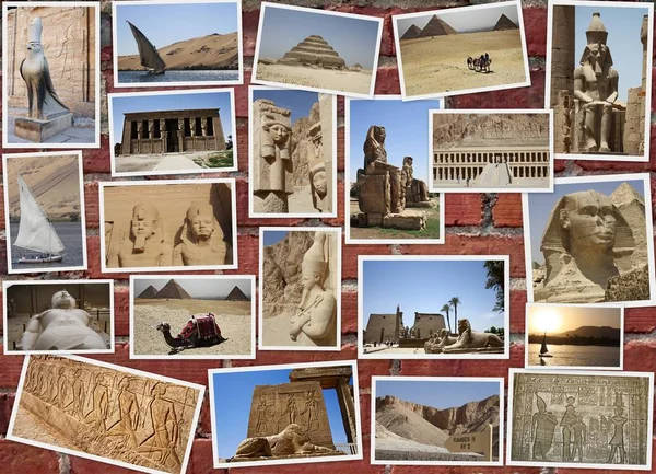 COLLECTION OF PHOTOGRAPHS OF EGYPT — Stock Photo, Image