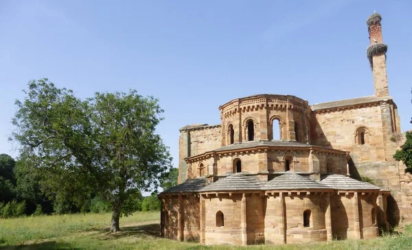 Famous Moruela Monastery Zamora — стоковое фото