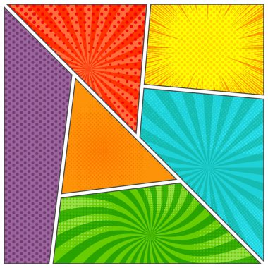 Çizgi roman sayfa boş geçmiş