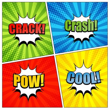 Çizgi roman sayfası şablonu