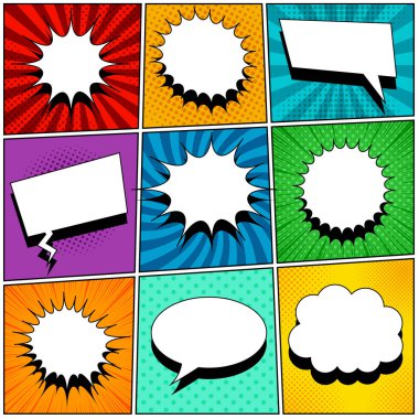 Çizgi roman sayfaları kümesi