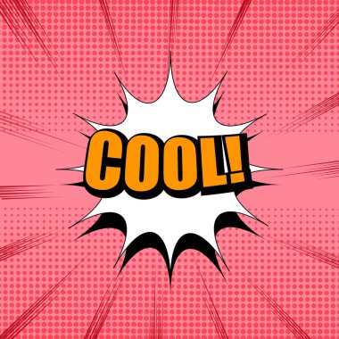 Çizgi roman parlak şablonu