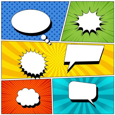 Çizgi roman sayfası arka planı