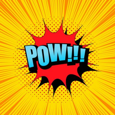 Çizgi roman ışık şablon